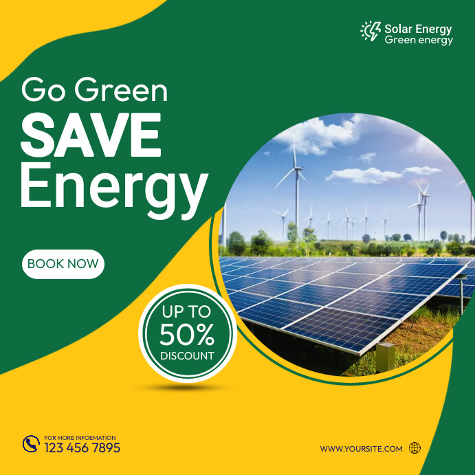 Energy panel flyer design template | PosterMyWall