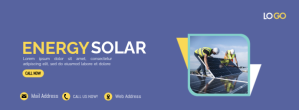 Energy solar Facebook Cover template