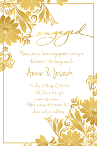 ENGAGEMENT POSTER Template | PosterMyWall