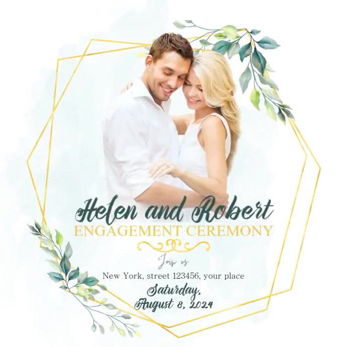Engagement Ceremony Template | PosterMyWall