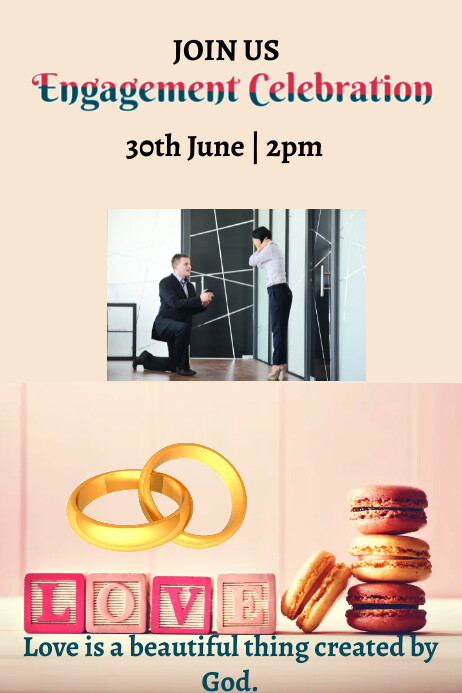 Engagement Ceremony Template | PosterMyWall