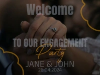 Engagement Ceremony Rótulo de jardín template