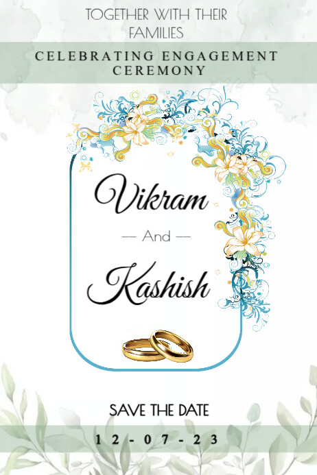 Engagement Ceremony Template | PosterMyWall