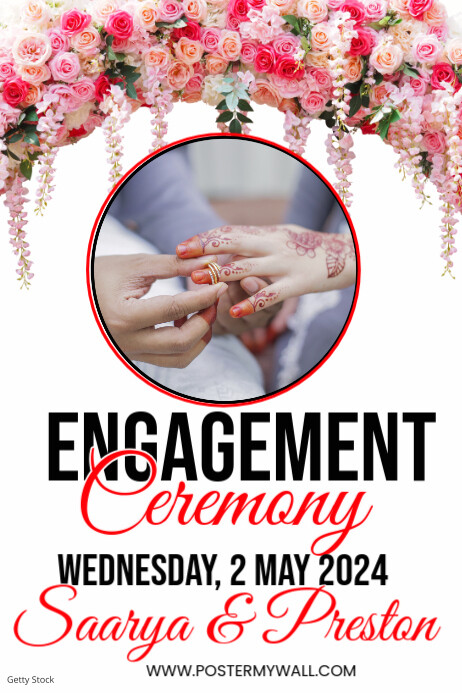 engagement ceremony Template | PosterMyWall