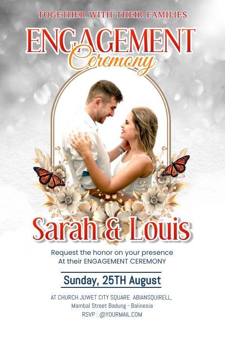 Engagement Ceremony Flyer or Poster Template | PosterMyWall