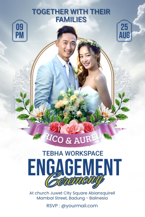 Engagement Ceremony Flyer or Poster Template | PosterMyWall