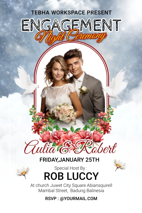 Engagement Ceremony Flyer or Poster Template | PosterMyWall
