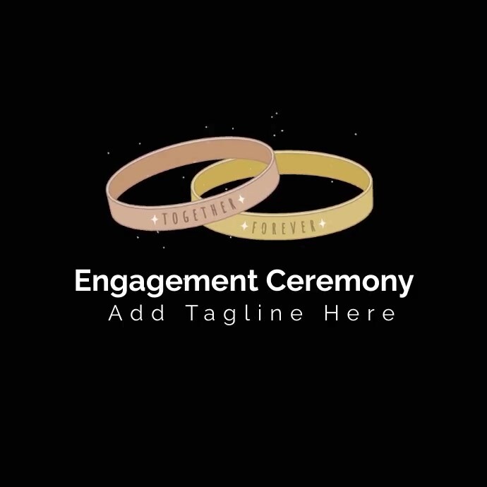 Engagement Ceremony Logo Template | PosterMyWall