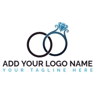 engagement ceremony logo/wedding logo/diamond template