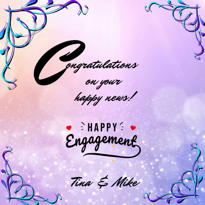 Engagement Congratulations Template PosterMyWall