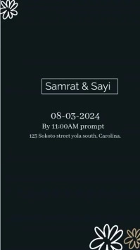ENGAGEMENT PARTY INVITATION TEMPLATE Digital Display (9:16)