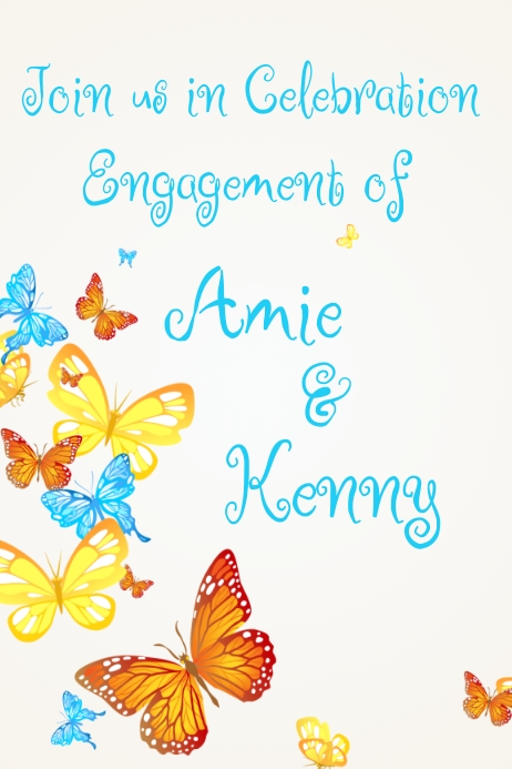 Engagment Poster Example Copy of engagement poster template | PosterMyWall