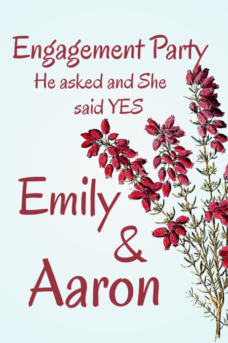 Engagment Poster Example engagement poster template | PosterMyWall