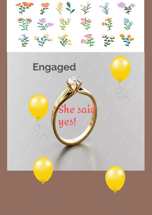 Engagement Ring Template PosterMyWall