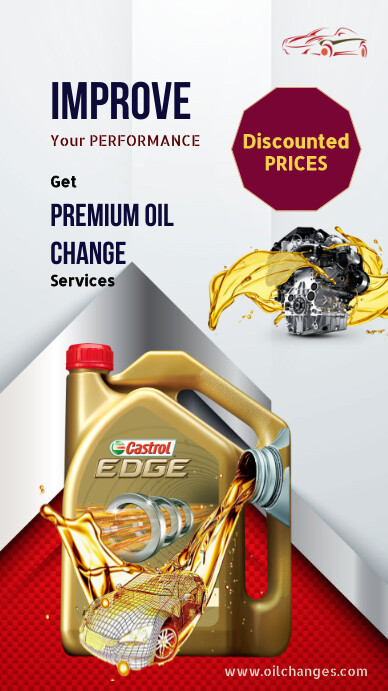 Engine Oil change services Poster Template | PosterMyWall