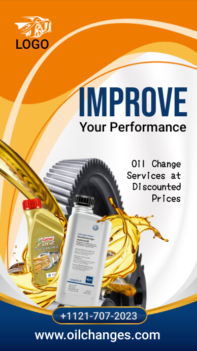 Engine Oil change services Poster Template | PosterMyWall