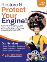 Engine Services Ads Pamflet (VSA Brief) template