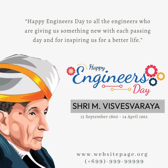 Engineer's Day Instagram Post template