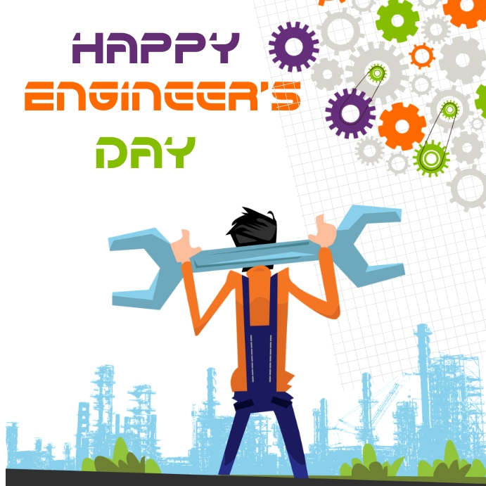 Engineer's Day Instagram Post template