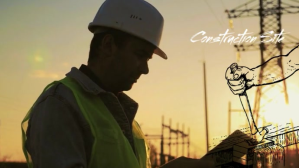 Engineer Construction site YouTube-miniature template