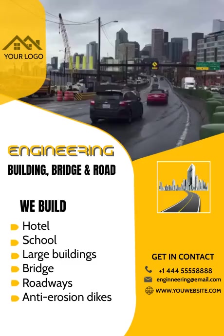 engineering and construction poster Template | PosterMyWall