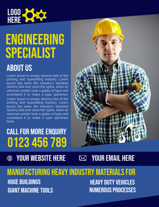 Engineering flyer,CORPORATE flyer template