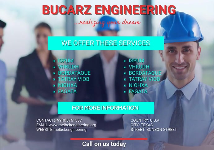 Flyer Design Engineer Copy of Engineering Flyer | PosterMyWall