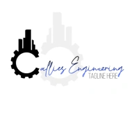 Engineering logo design medium rectangle Средний прямоугольник template