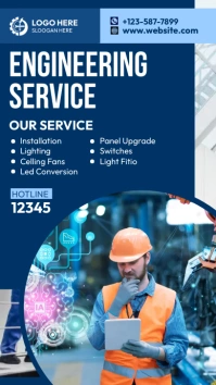 Engineering Services Banner Ad Instagram-Story template