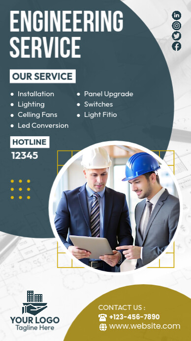 Copy of Engineering Services Banner Ad | PosterMyWall