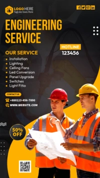 Engineering Services Banner Ad Instagram Story template