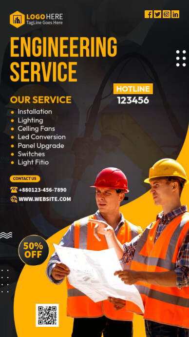 Copy of Engineering Services Banner Ad | PosterMyWall