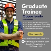 Engineering Trainee Opportunity Instagram Post template