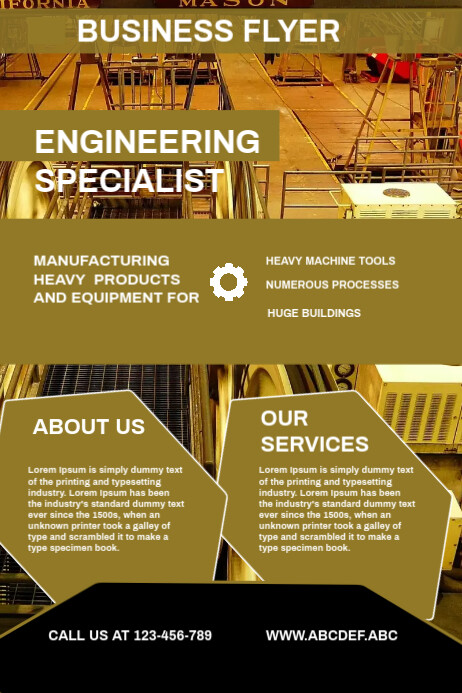 Enginering flyer, small business flyer Template | PosterMyWall