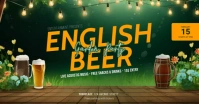 English Beer Garden party promo template Facebook Shared Image