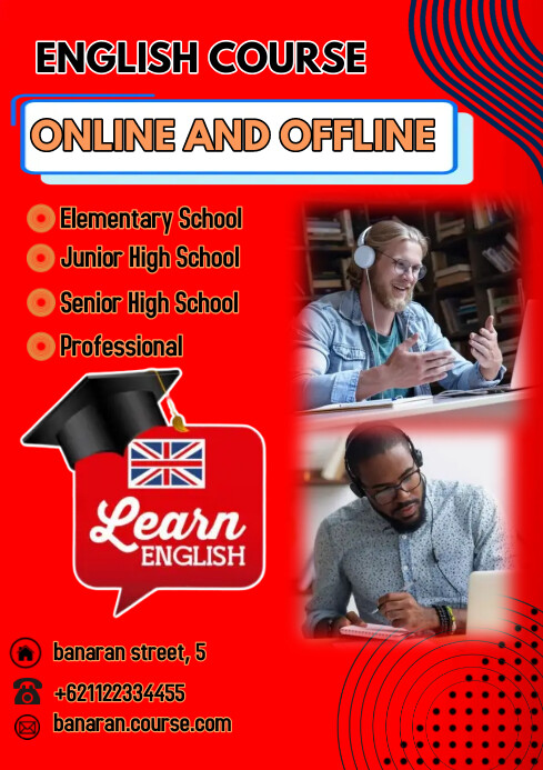 English Course Template | PosterMyWall