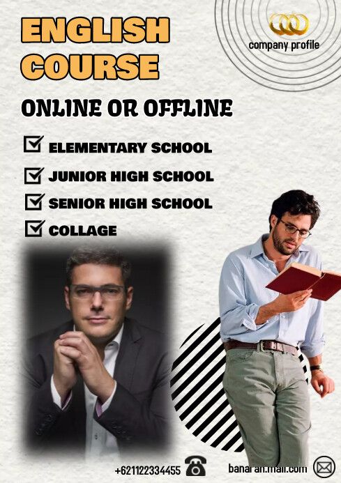 English Course Template | PosterMyWall