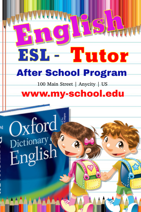 English Homework Template | PosterMyWall