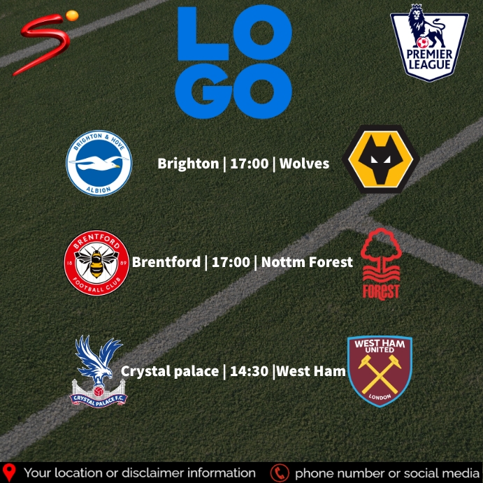 English Premier League Template | PosterMyWall