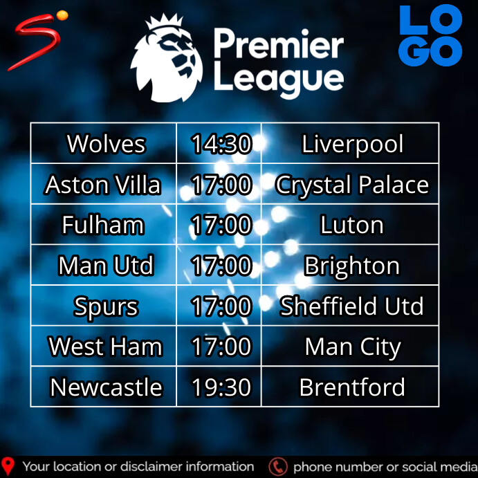 English Premier League Template | PosterMyWall