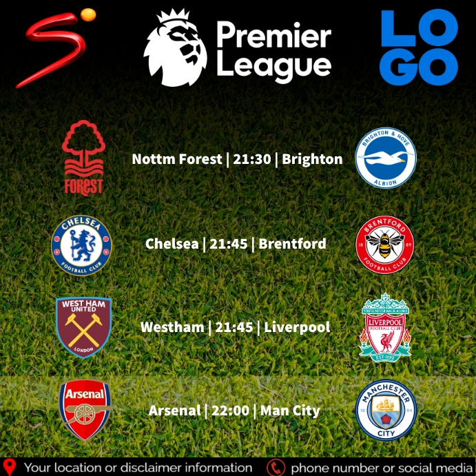 English Premier League Template | PosterMyWall