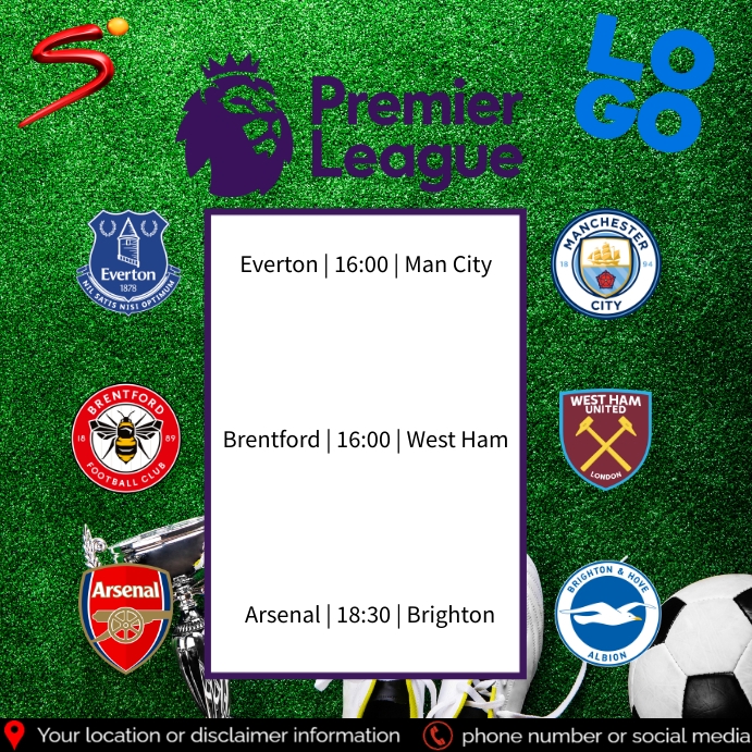 English Premier League Template | PosterMyWall