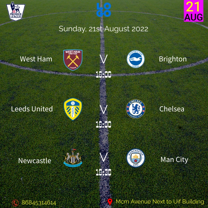 English Premier League Template | PosterMyWall