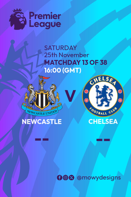 Fixture Poster Copy of English Premier League Fixtures Poster | PosterMyWall
