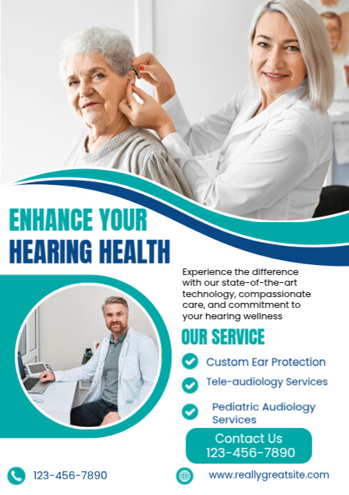 Enhance Your Hearing Health A4 template
