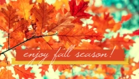 Enjoy Fall Season Encabezado de blog template