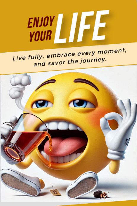 Enjoy life 海报 template