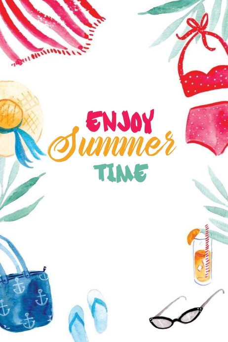 Enjoy summer time Template | PosterMyWall