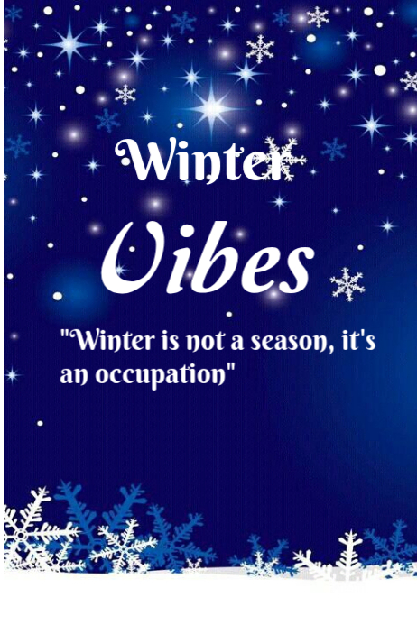 Enjoy the snow 海报 template