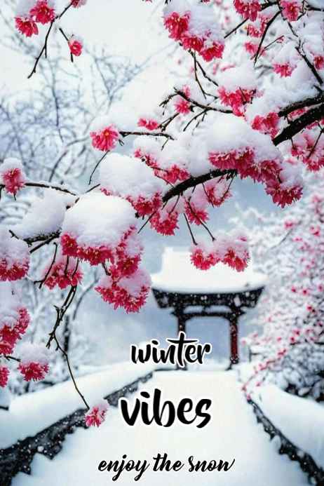 Enjoy the snow Template | PosterMyWall